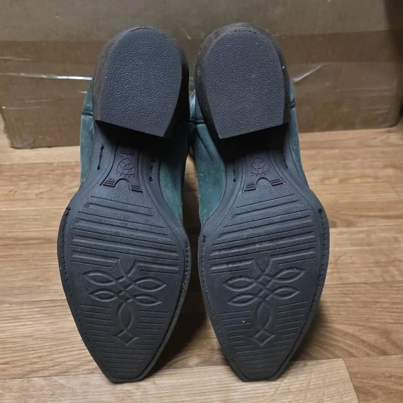 Ariat Western Cowboy Boots Womens Size 7.5 Green Teal - Picture 5 of 8